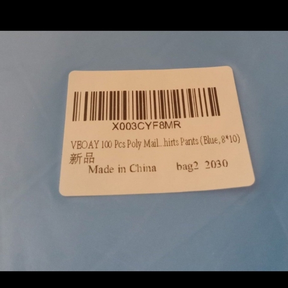 POLY MAILER BAGS-Blue (8 × 10) / 100-Count - Picture 2 of 2